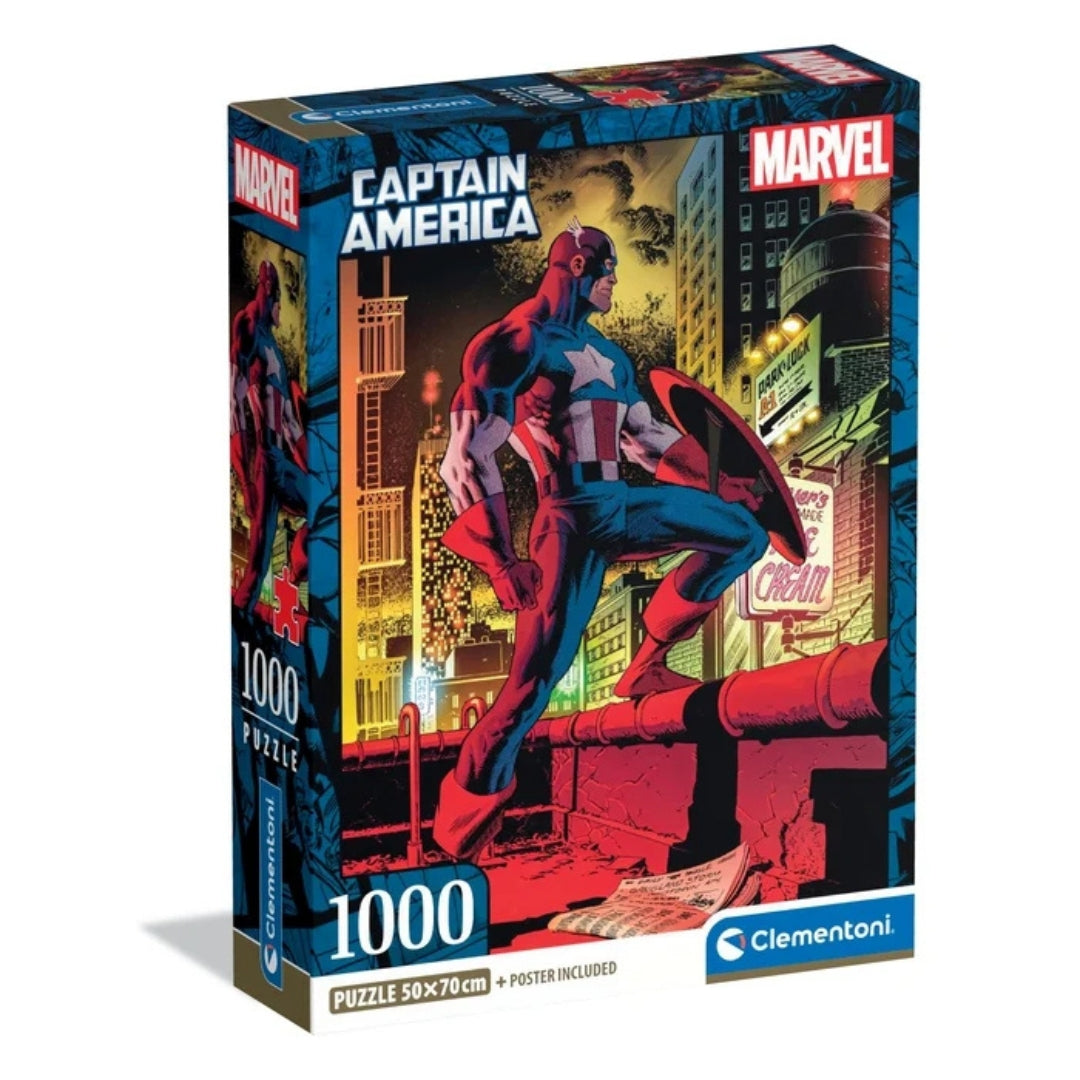 Clementoni High Quality Collection 1000pcs Puzzle - Marvel - Captain America