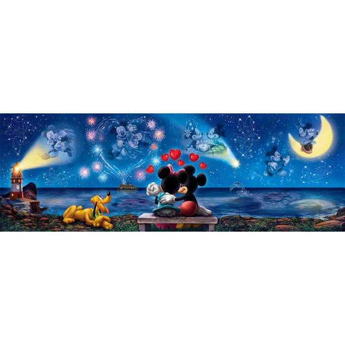 Clementoni High Quality Collection 1000pcs Puzzle (Panorama) - Disney Mickey & Minnie