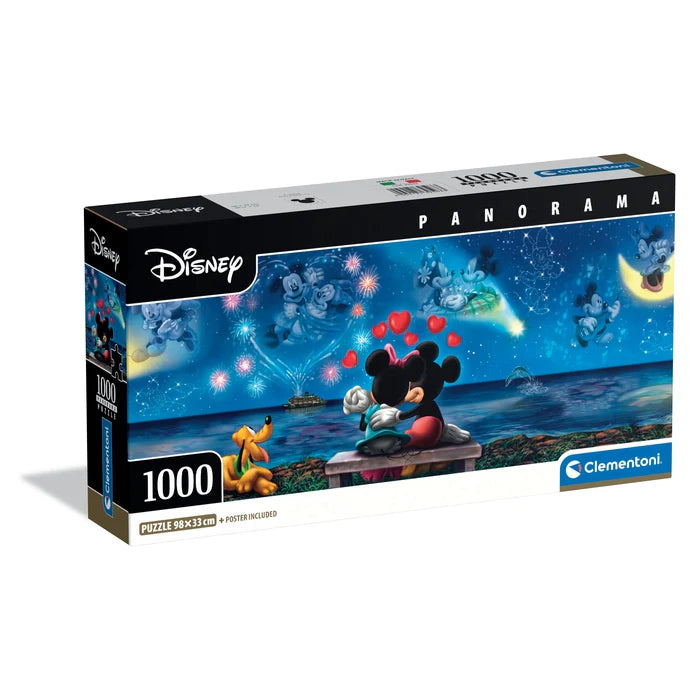 Clementoni High Quality Collection 1000pcs Puzzle (Panorama) - Disney Mickey & Minnie