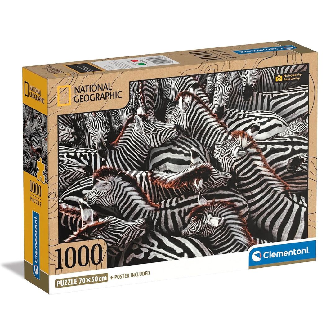 Clementoni Puzzle 1000pcs - Zebras