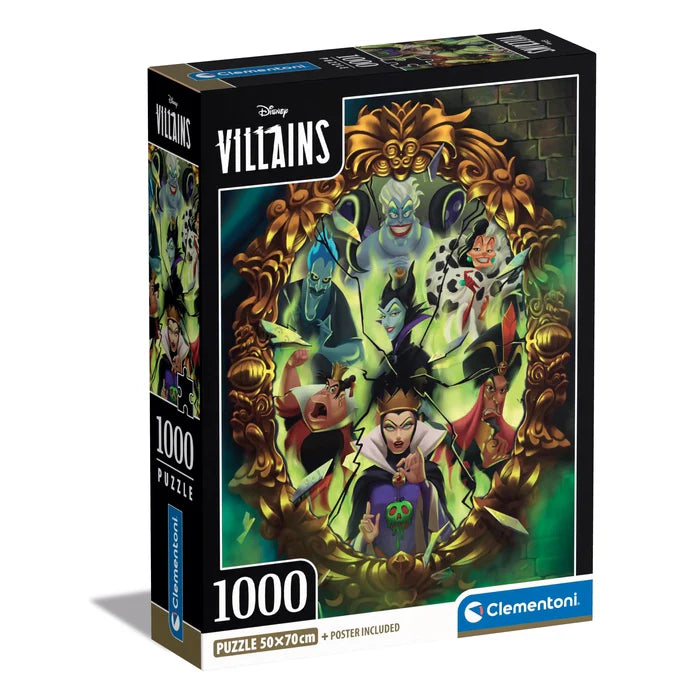 Clementoni High Quality Collection 1000pcs Puzzle - Disney Villains