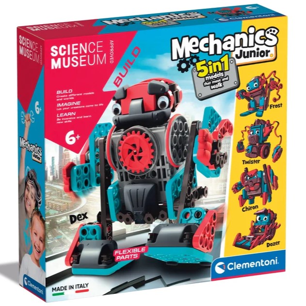 Clementoni Science Museum Mechanics Junior - 5 In 1 Models 6+