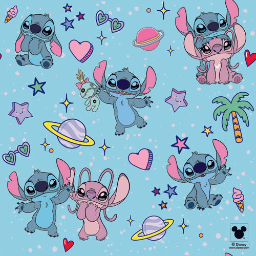 Gift Wrapping Paper Single Sheet 50 x 70cm - Stitch