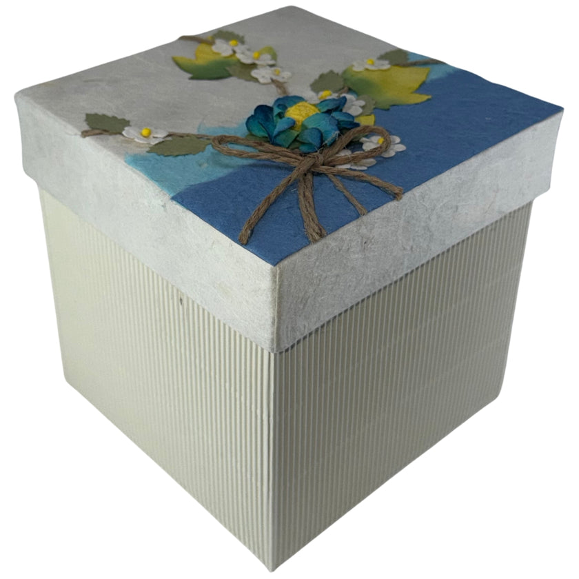 ECO Gift Box - 12 x 12 x 12cm - Azzurri