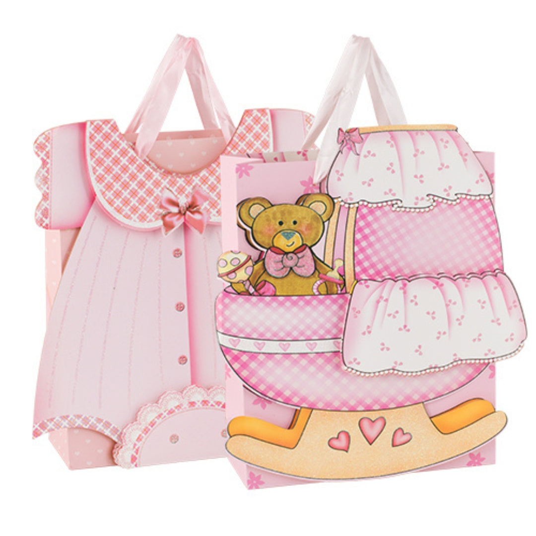 Cupido Gift Bag Small 24 x 18cm - Baby Pink x 1pc Assortment
