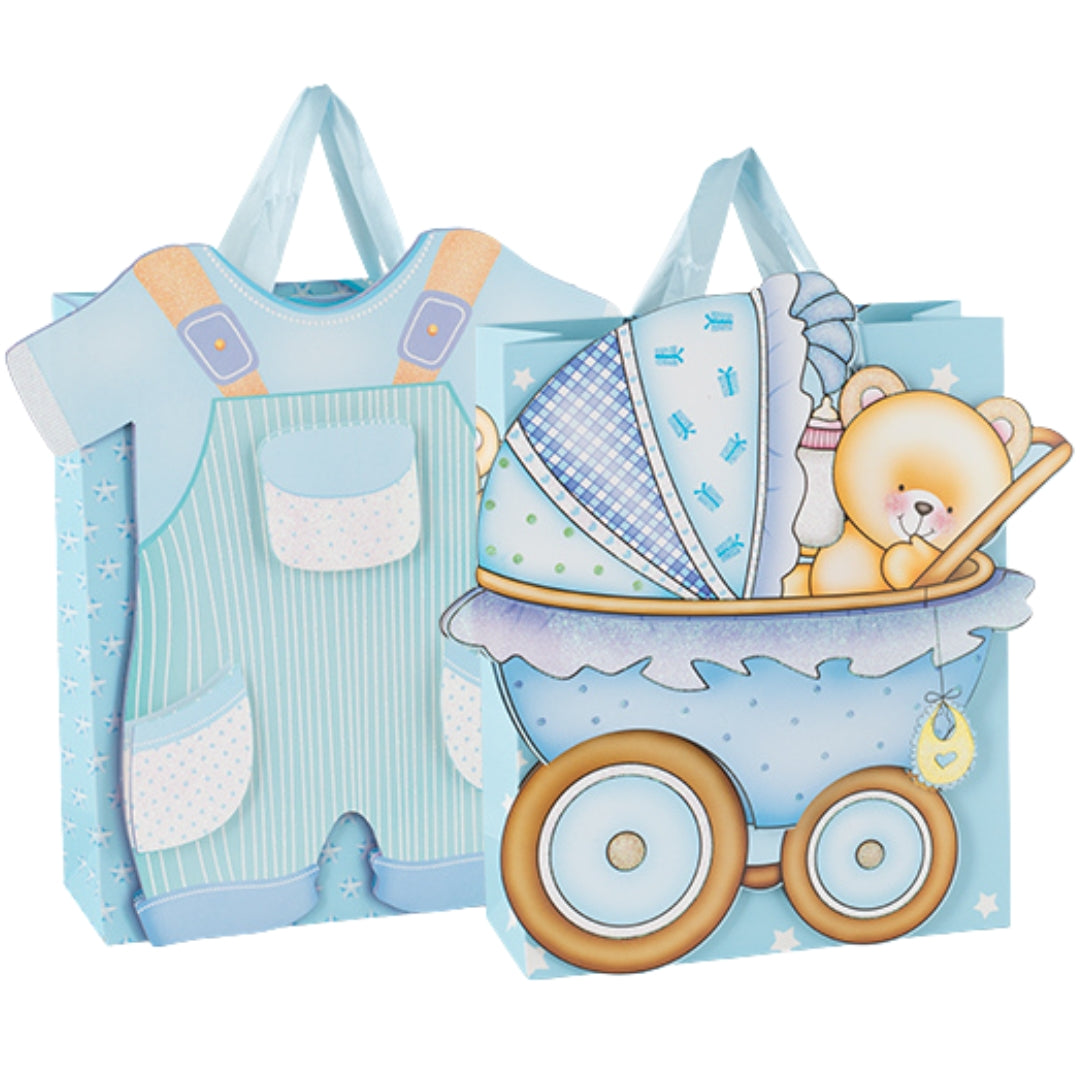Cupido Gift Bag Small 24 x 18cm - Baby Blue x 1pc Assortment