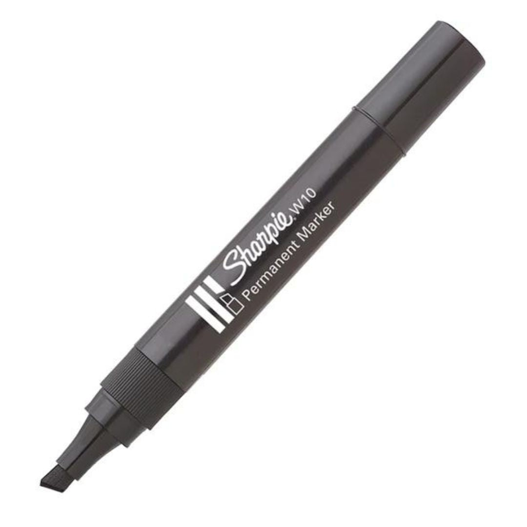 Sharpie W10 Permanent Marker Black Chisel Point