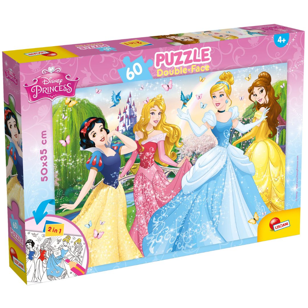 Lisciani Disney Princess Double-Face Puzzle Of 60pcs +3y