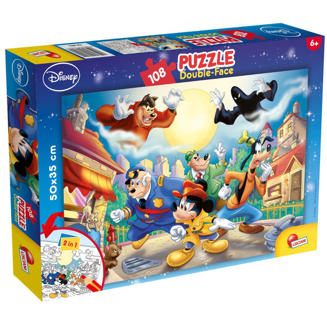 Lisciani Disney Mickey Double-Face Puzzle Of 108pcs +6y