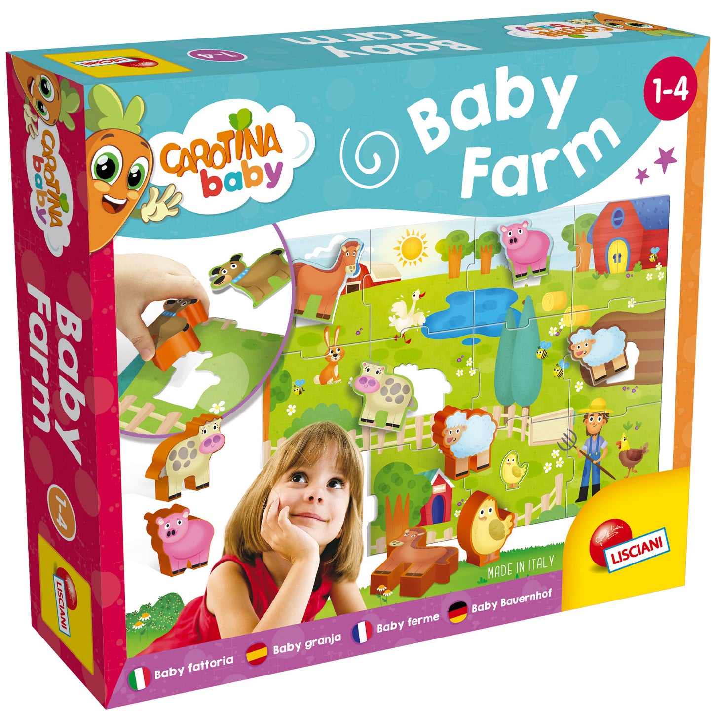 Lisciani Carotina Baby Farm Puzzle +1-4y