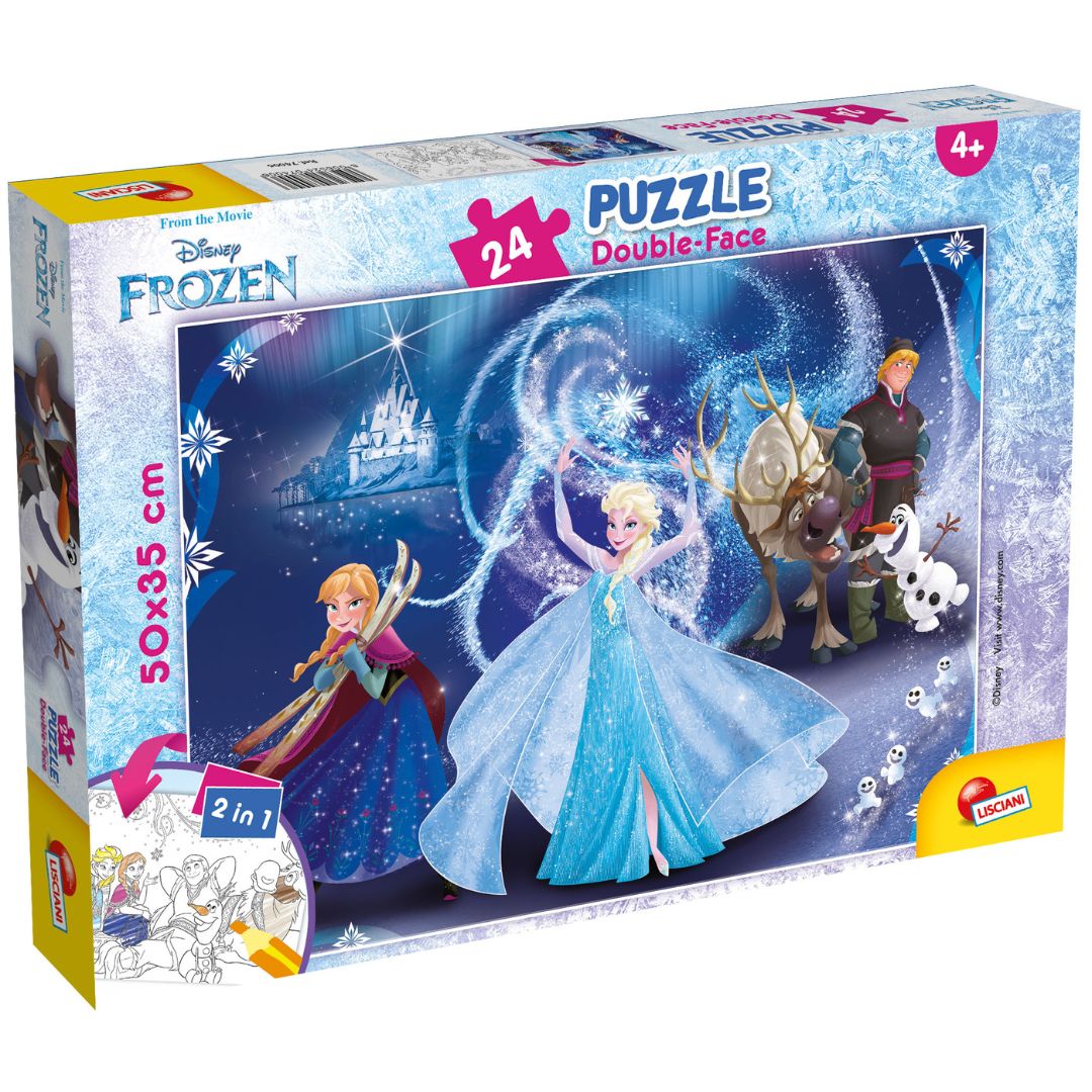 Lisciani Disney Princess Double-Face Puzzle Of 24pcs +3y Frozen