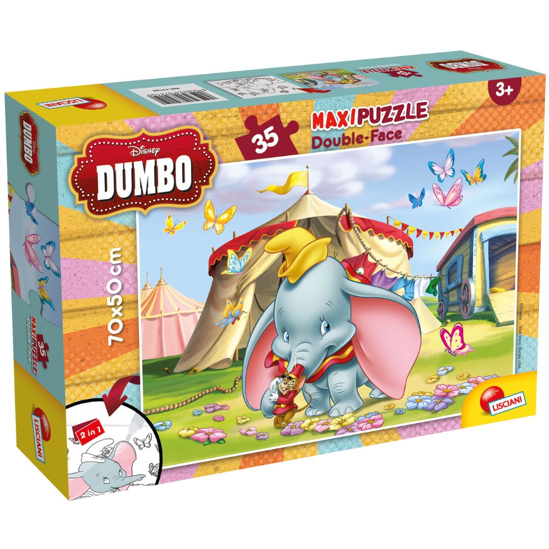 Lisciani Disney Dumbo Double-Face Puzzle Of 24pcs +3y