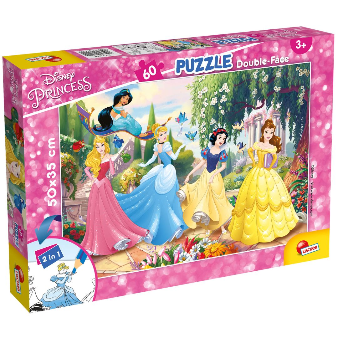 Lisciani Disney Princess Double-Face Puzzle Of 60pcs +3y