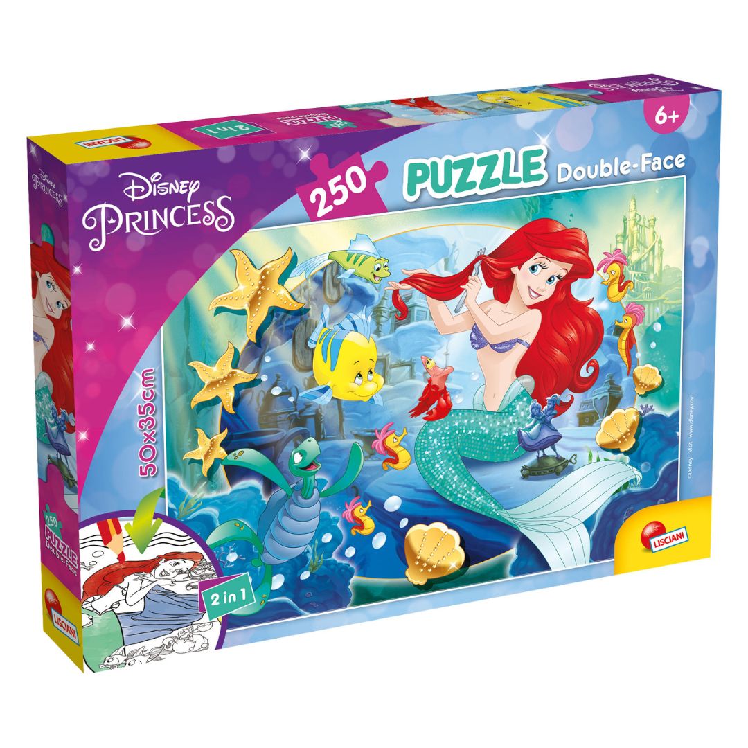 Lisciani Disney Princess Double-Face Puzzle Of 250pcs +7y Ariel