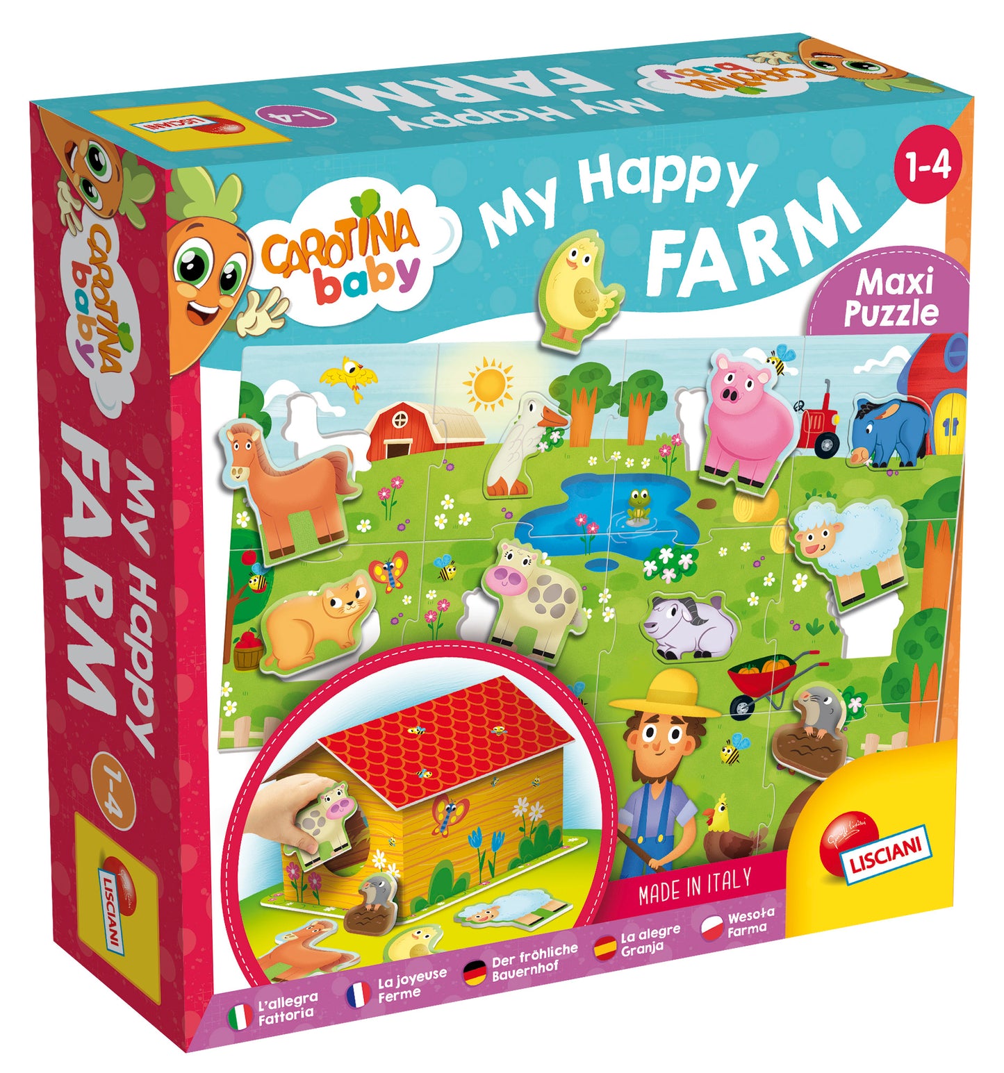 Lisciani Carotina Baby My Happy Farm Puzzle +1-4y