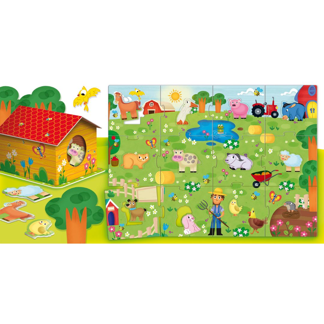 Lisciani Carotina Baby My Happy Farm Puzzle +1-4y