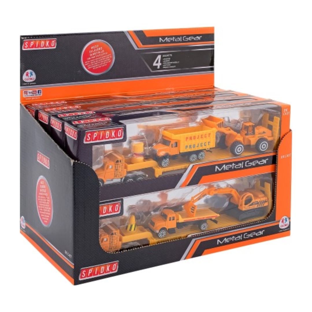 Metal Gear Construction Cars x 1pc Assortment