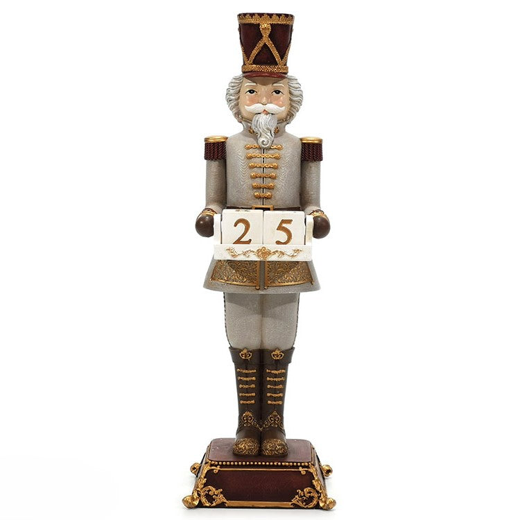 Christmas Toy Soldier With Calendar 31.5cm