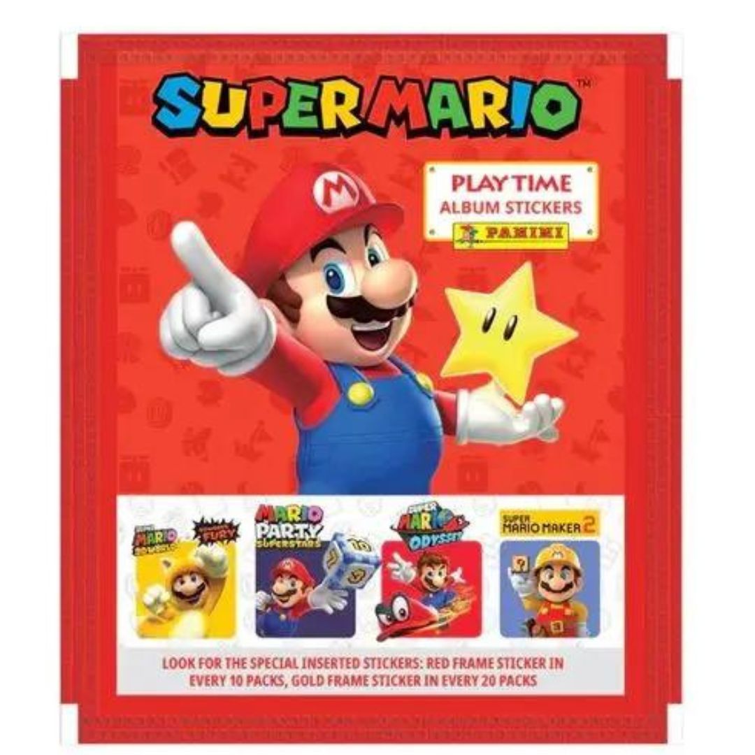 Panini Super Mario A Pack Of 5 Stickers