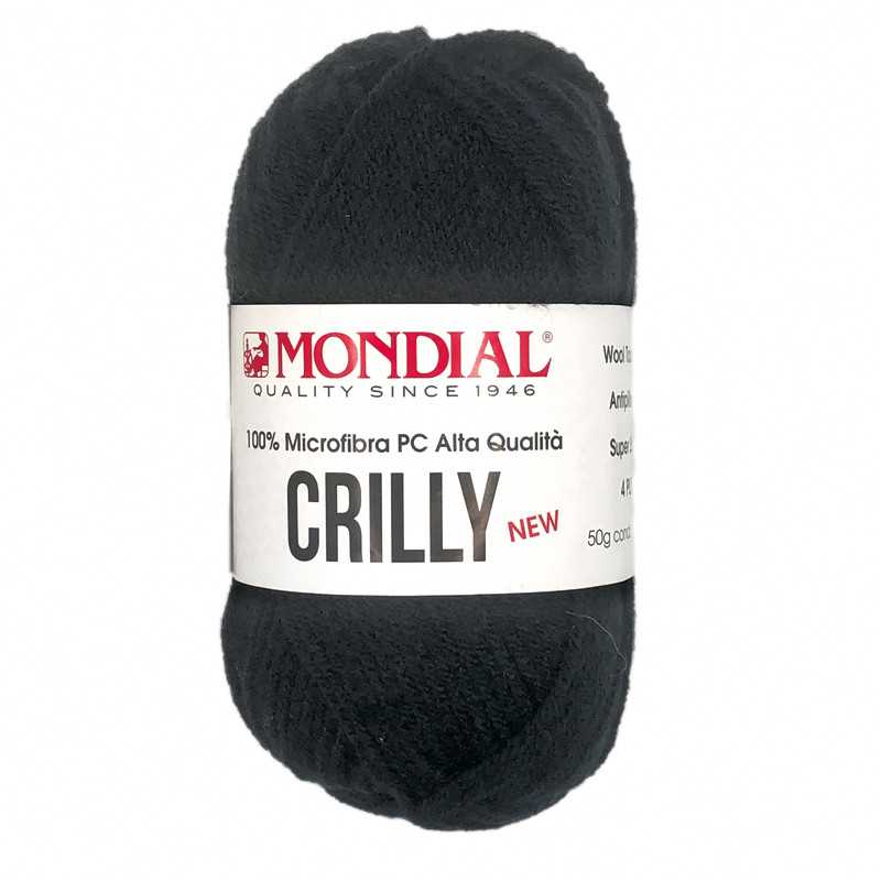 Mondial Crilly 100% Acrylic Wool - Black