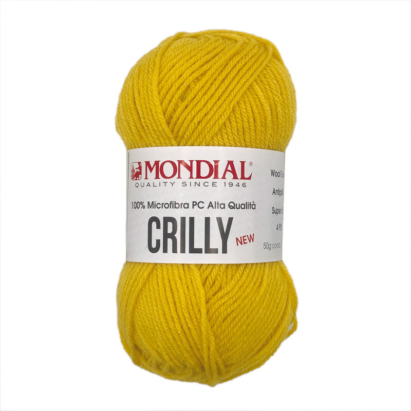 Mondial Crilly 100% Acrylic Wool - 889 / Yellow