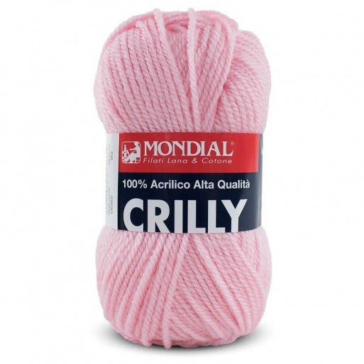 Mondial Crilly 100% Acrylic Wool - Baby Pink