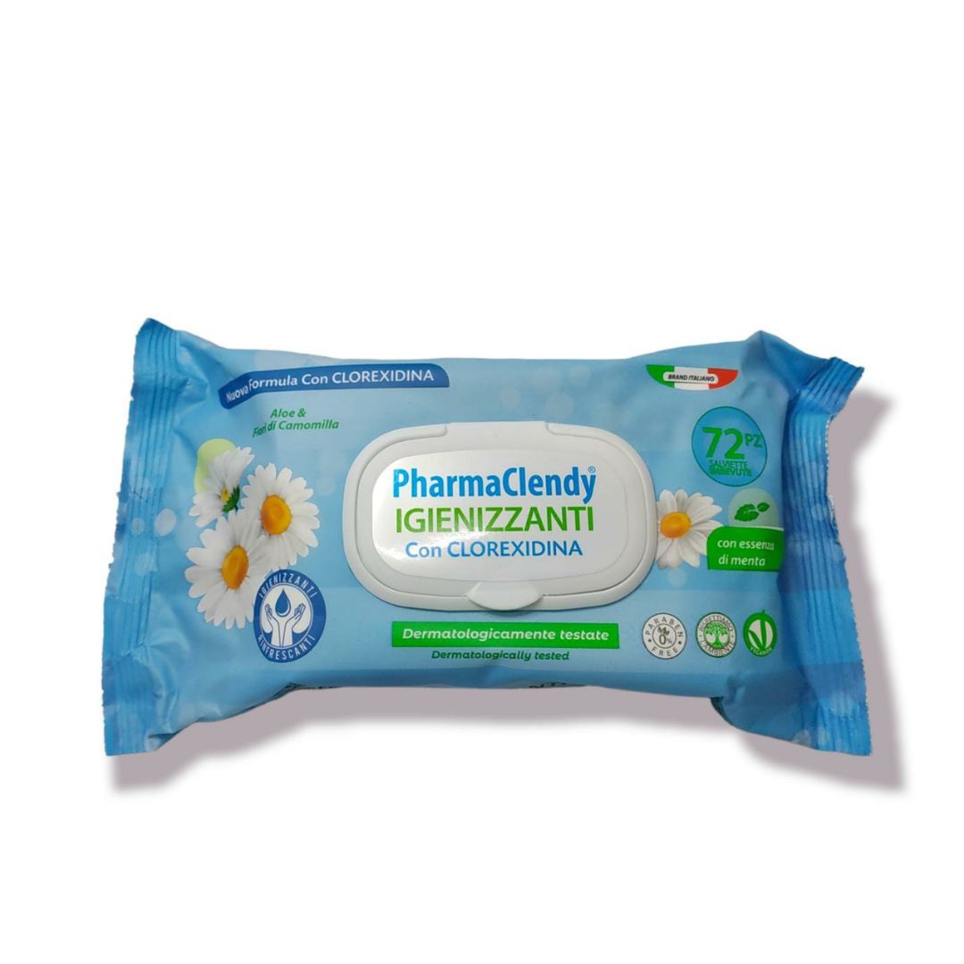 PharmaClendy Wet Wipes Aloe & Chamomile Pack Of 72pcs