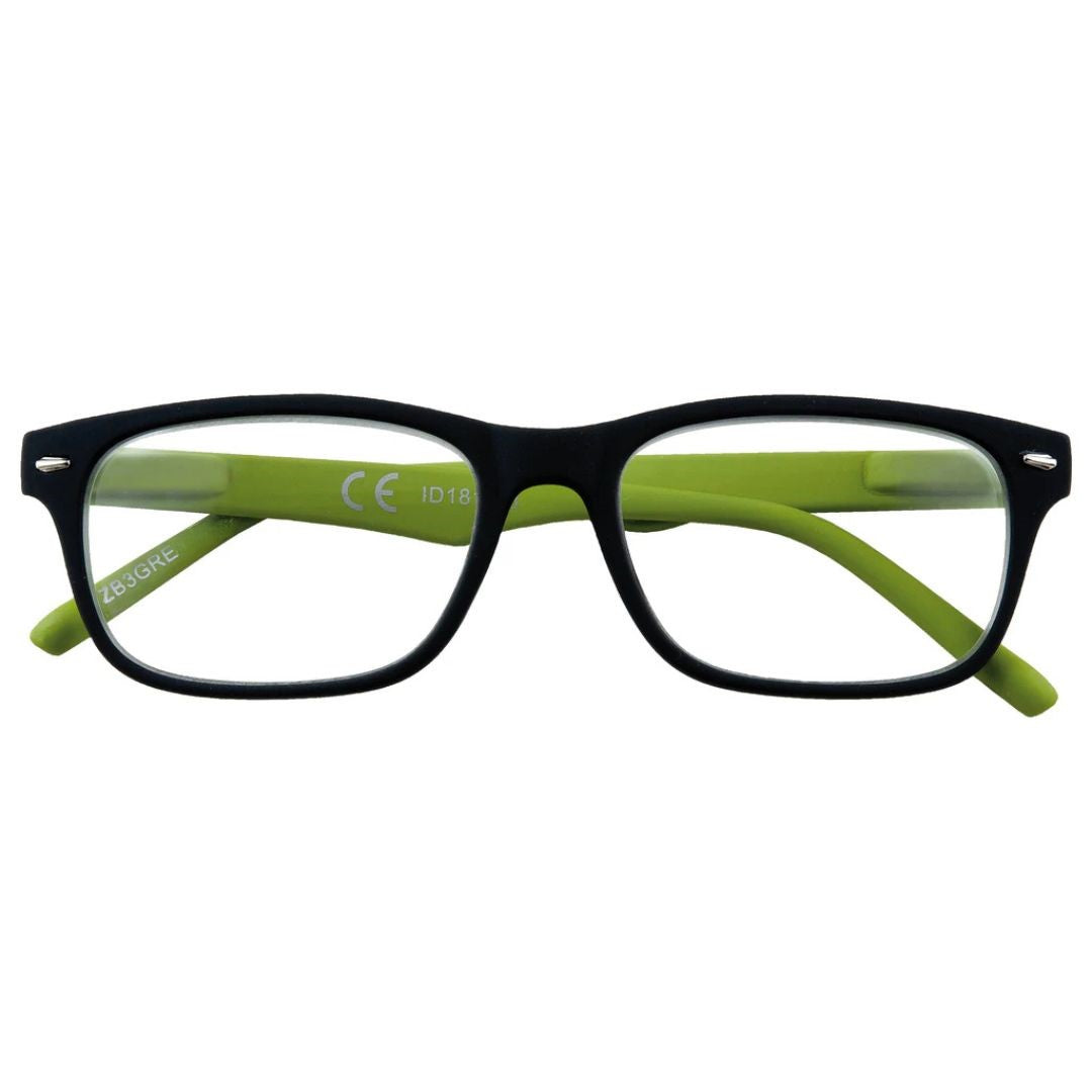 Zippo Reading Glasses +3.50 - 31Z-B3-GRE350 - Black/Green