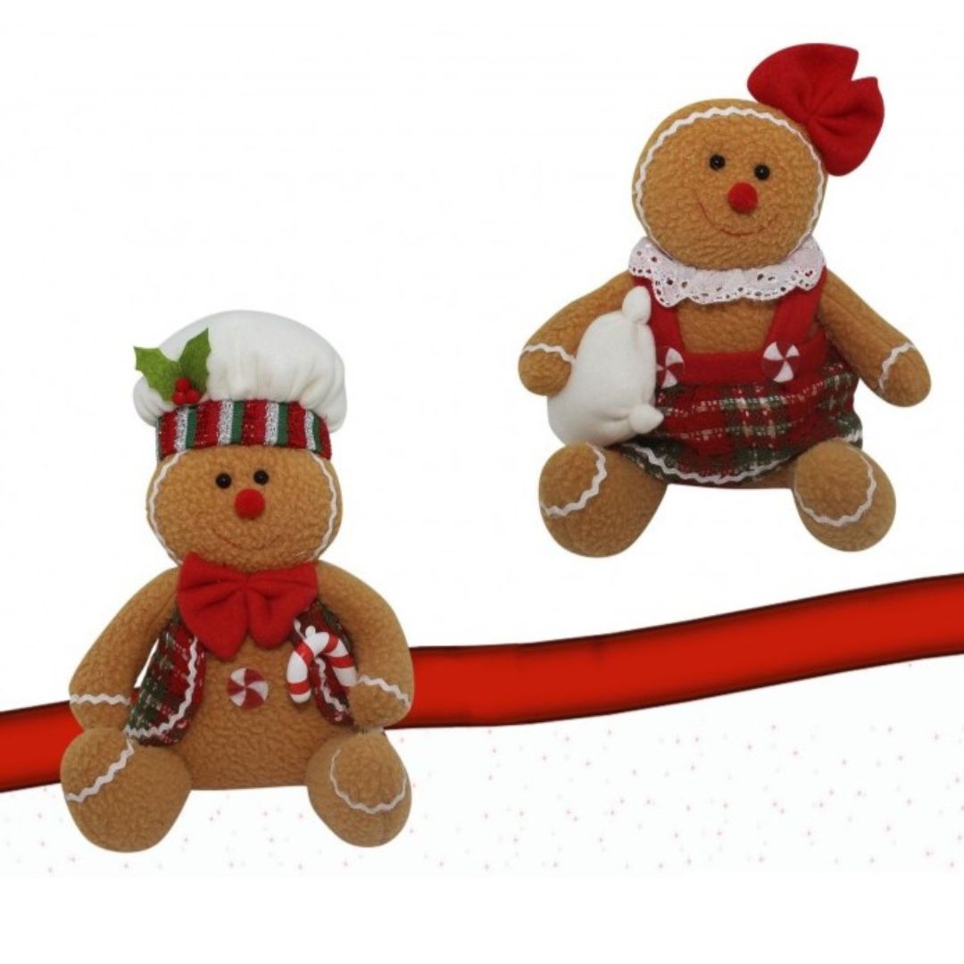 Gingerbread Hangers Sitting x 1pc Assortment