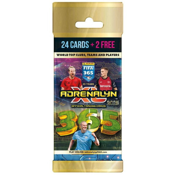 Panini Fifa 365 Adrenalyn 2025 A Pack Of 24 Cards + 2 Cards Free