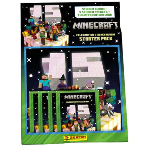 Panini Minecraft Sticker Album + 15 Stickers