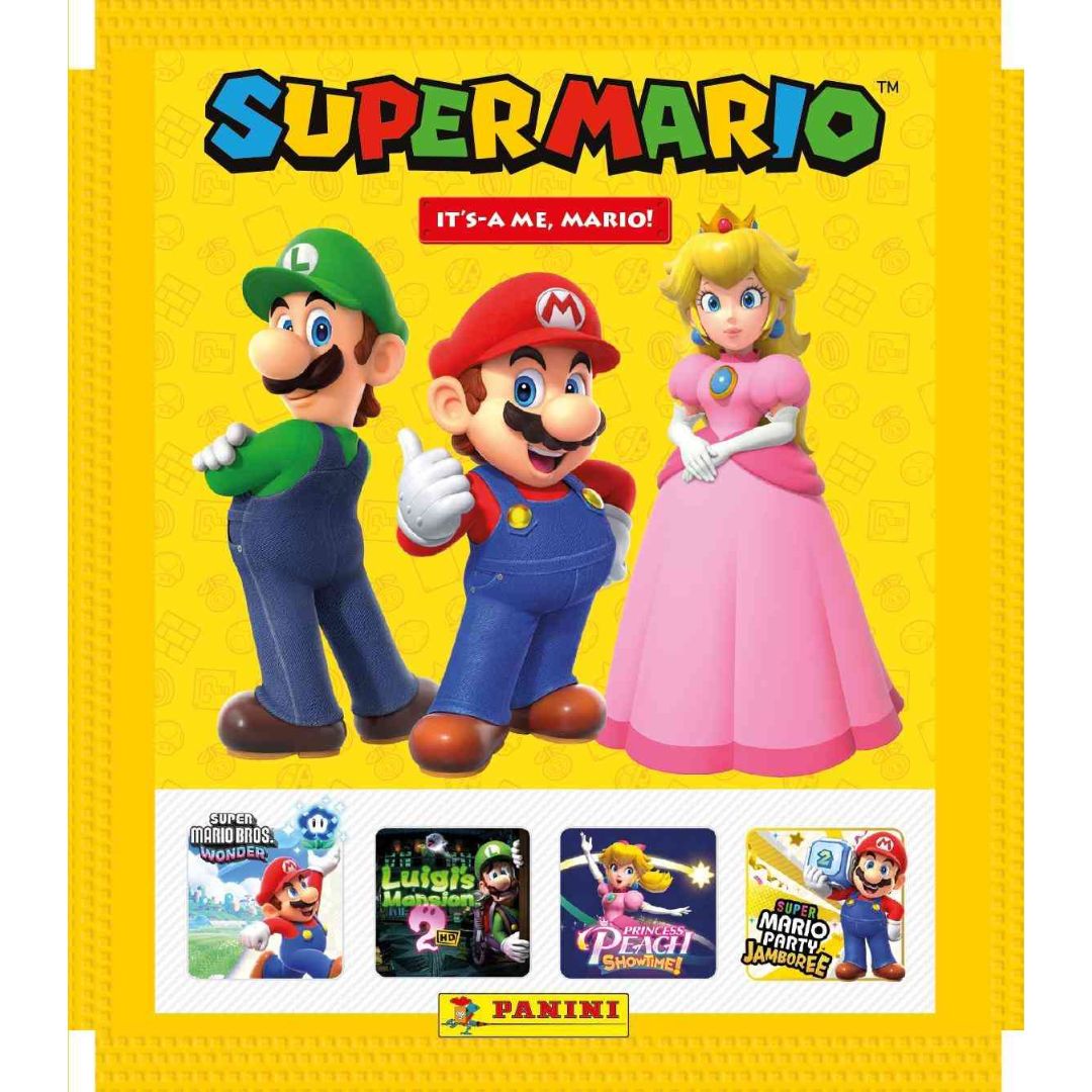 Panini Super Mario It's A-Me, Mario! A Pack Of 5 Stickers