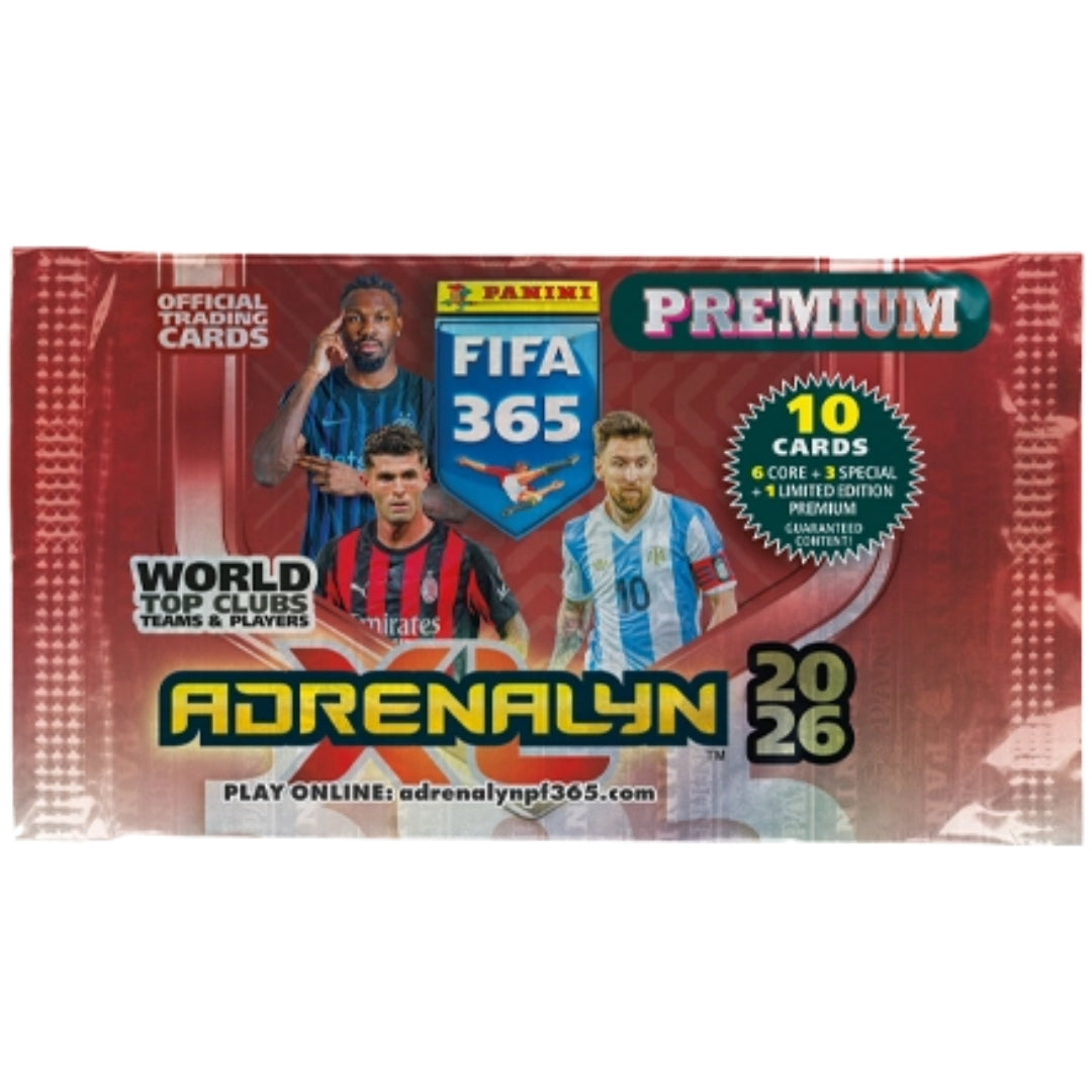 Panini Premium Fifa 365 Adrenalyn XL 2026 A Pack Of 10 Cards