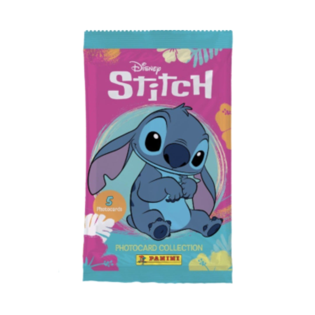 Panini A Pack Of 5 Photocards - Disney Stitch Amazing Worlds
