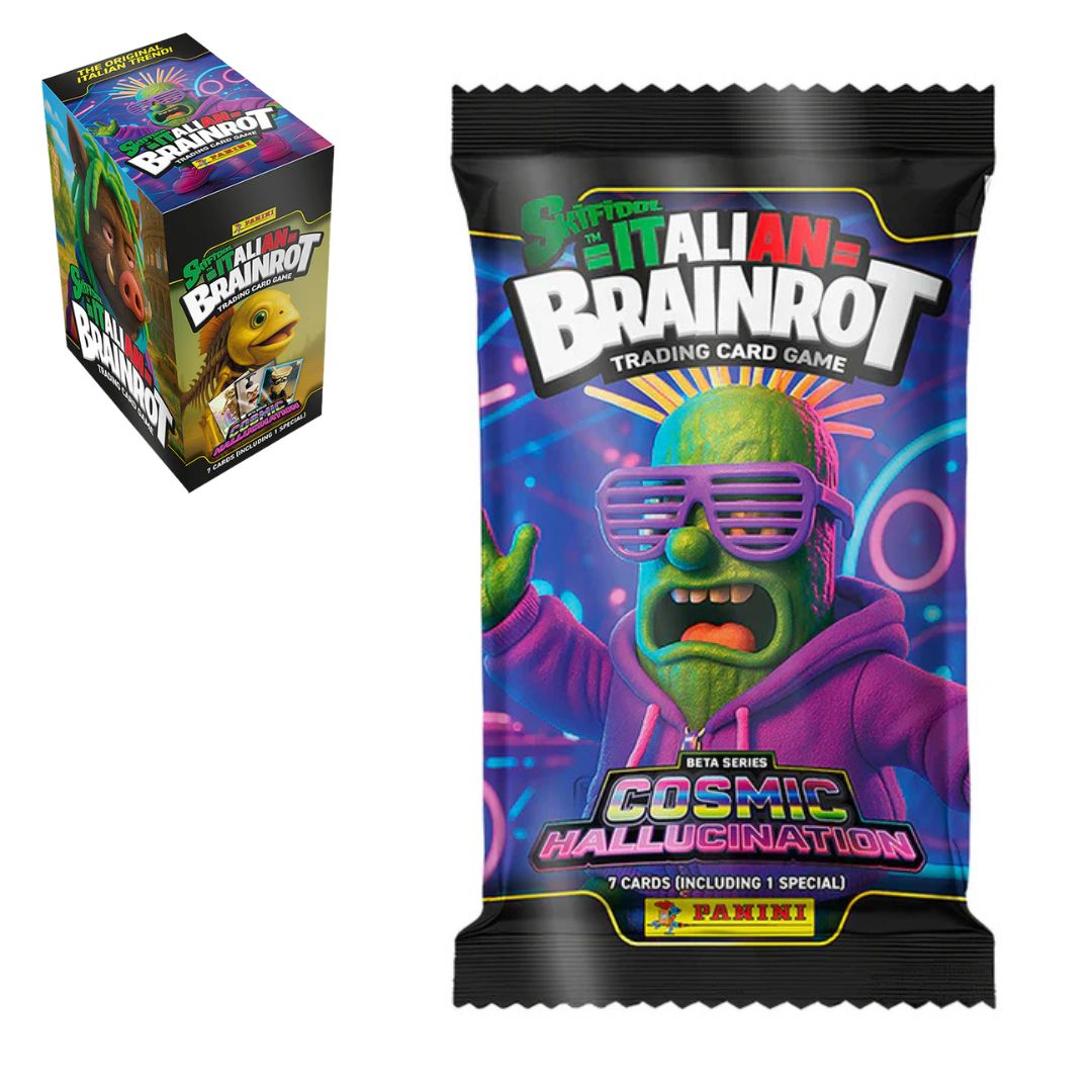 Panini Skifidol Italian Brainrot A Pack Of 7 Cards x 1pc Assortment - Cosmic Hallucination