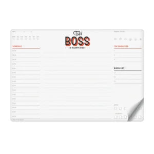 Legami Paper Mousepad and Notepad - Smart Notes - The Boss