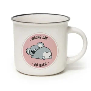 Porcelain Mug - Cup-Puccino - Wrong Day, Go Back