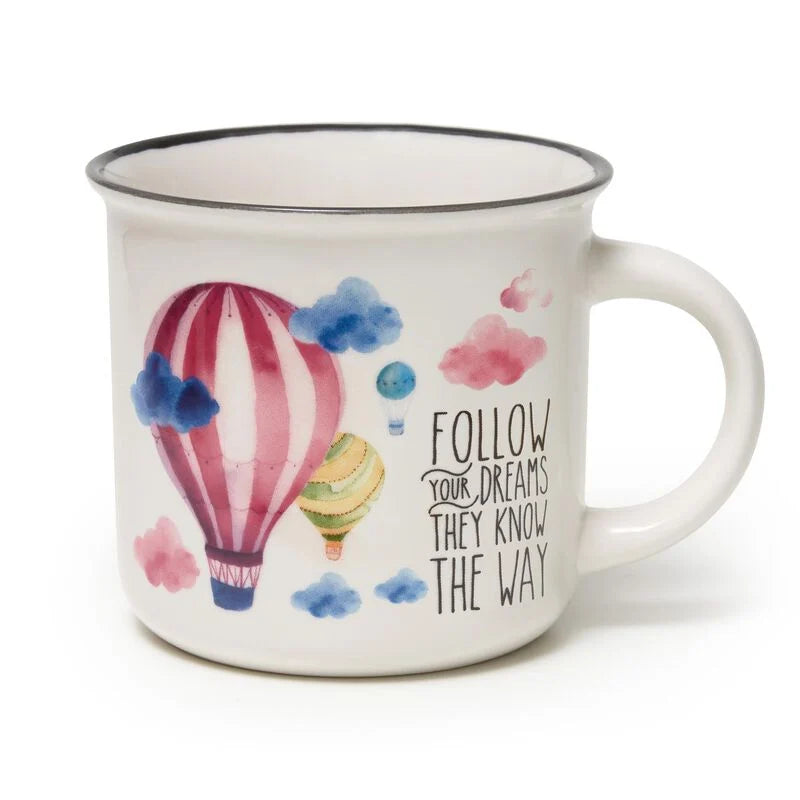 Legami Porcelain Cup Cup-Puccino 350ml - Air Balloon