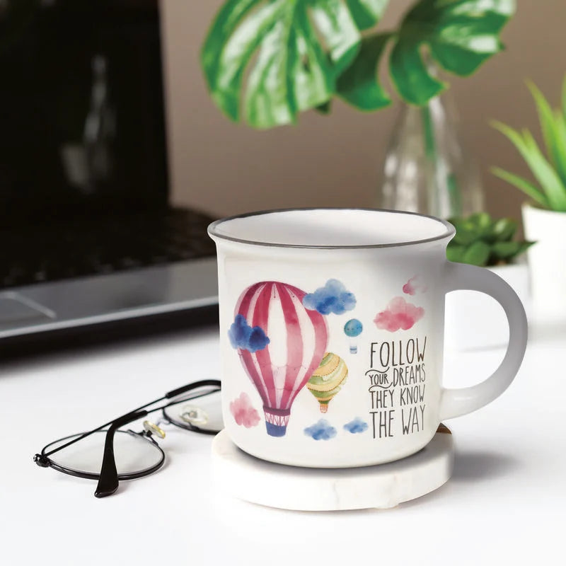 Legami Porcelain Cup Cup-Puccino 350ml - Air Balloon