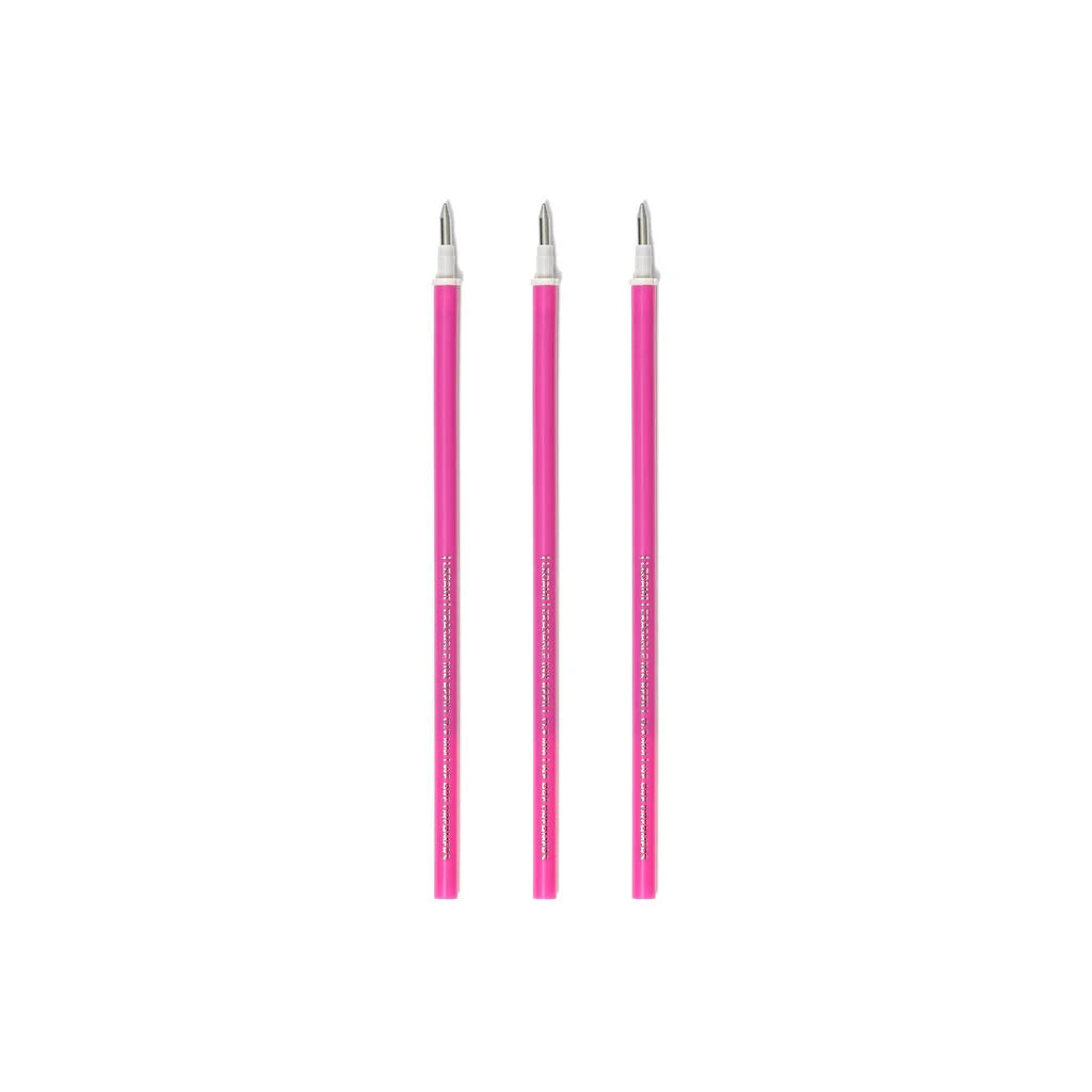 Legami Erasable Gel Pen Refill A Pack Of 3pcs - Pink Ink