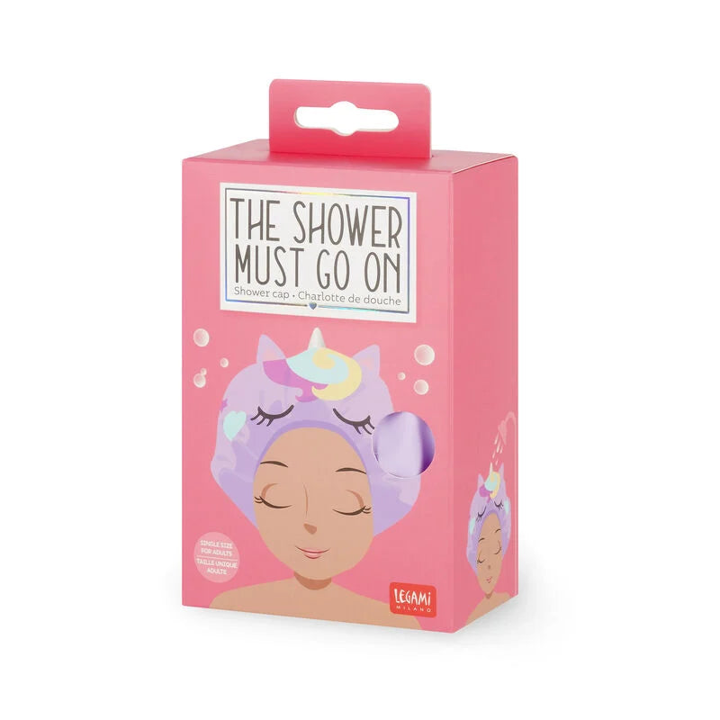 Legami The Shower Must Go On Shower Cap - Unicorn