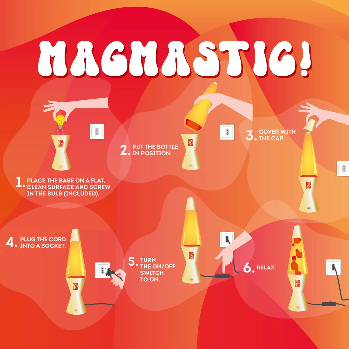 Legami Lava Lamp - Magmastic! - Gold