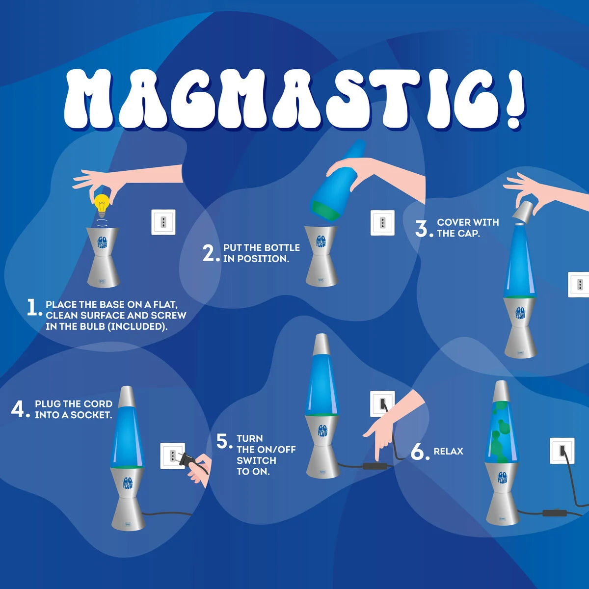 Legami Lava Lamp - Magmastic! - Silver