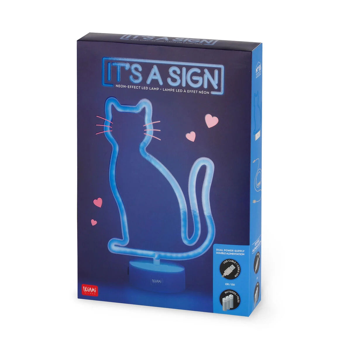 Legami It's A Sign Led Lamp Neon Effect - Kitty