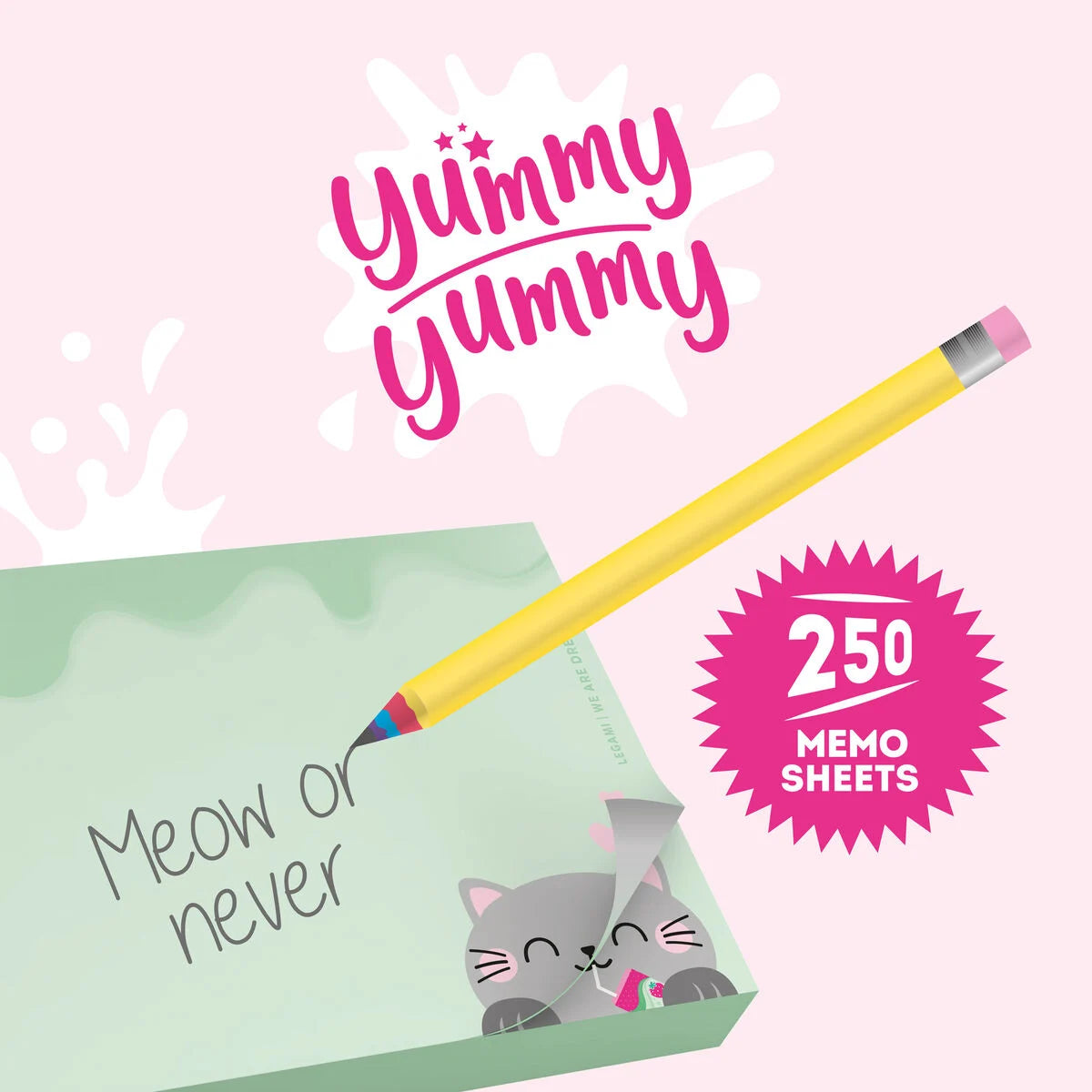 Legami Yummy Yummy Memo Sheets Cat MID0002