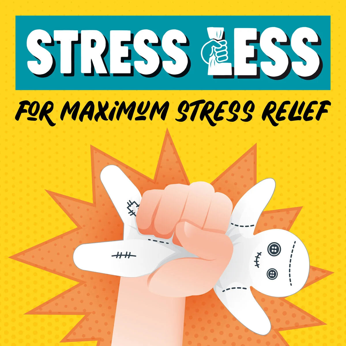 Legami Stress Less Antistress Squishy - Voodoo Ex