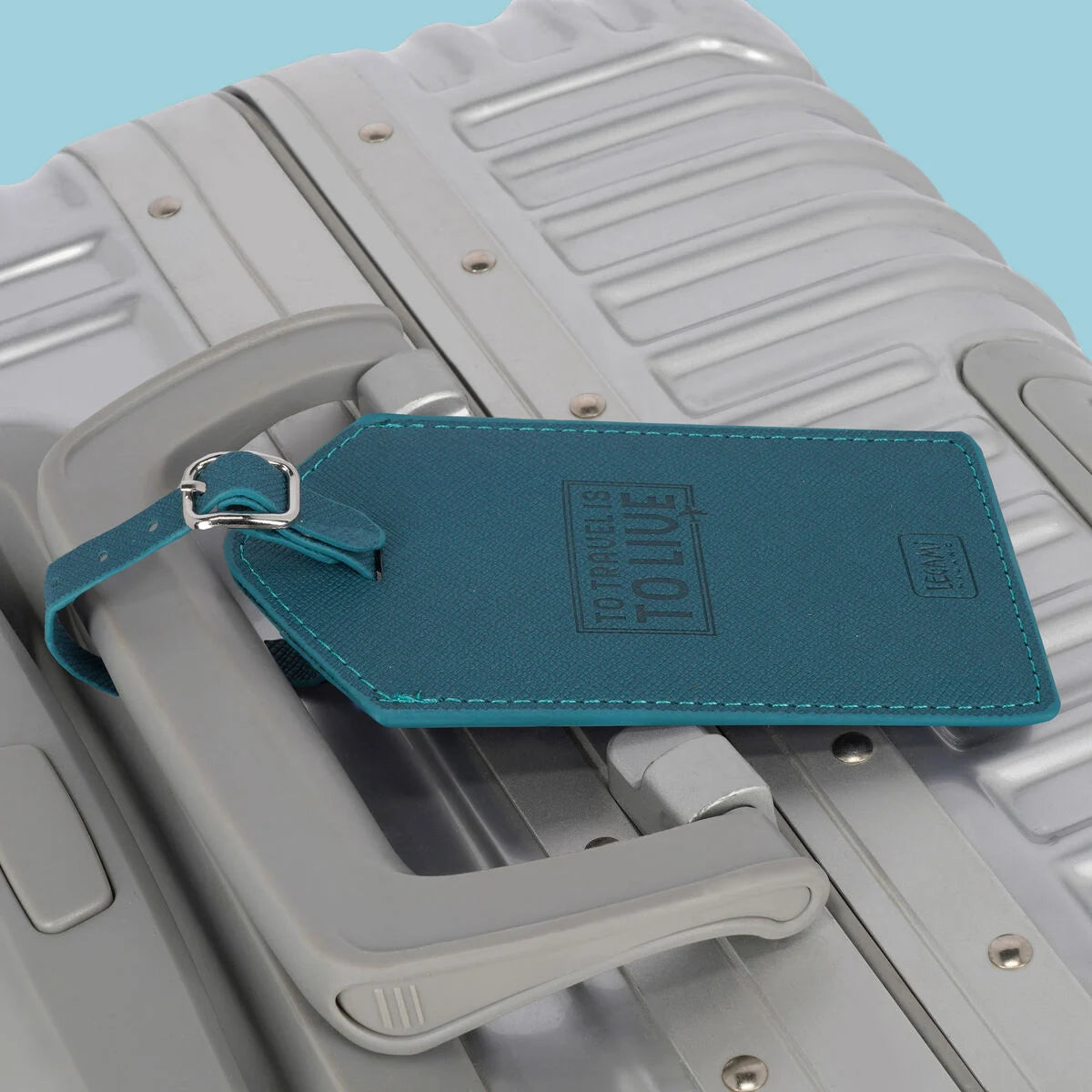 Legami Luggage Tag - Petrol Blue
