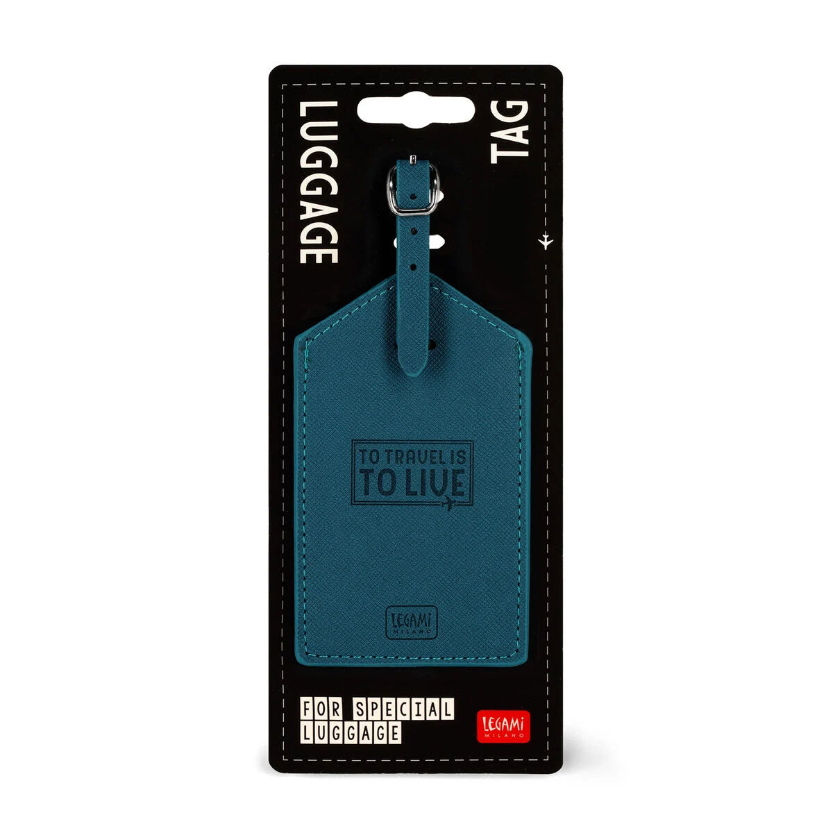 Legami Luggage Tag - Petrol Blue