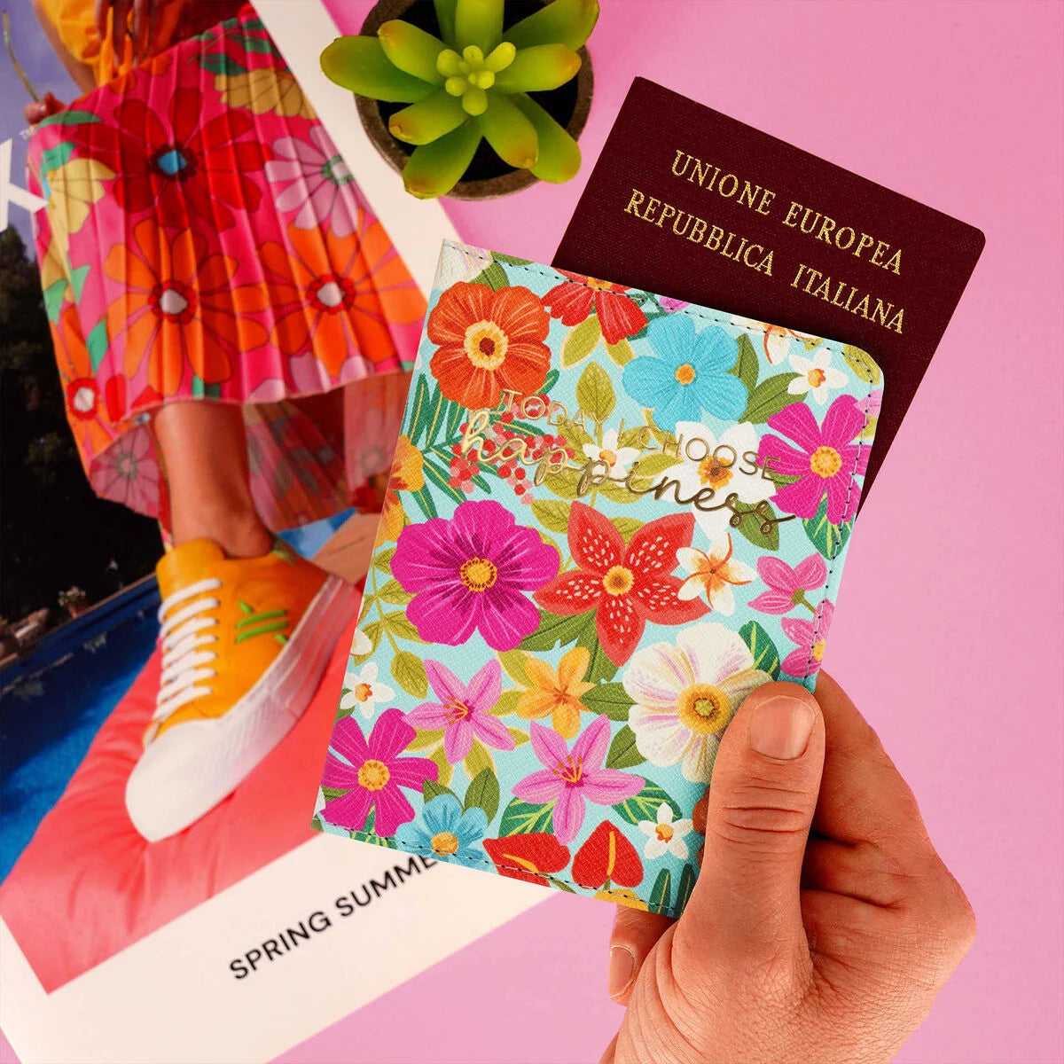 Legami Passport Holder - Flowers