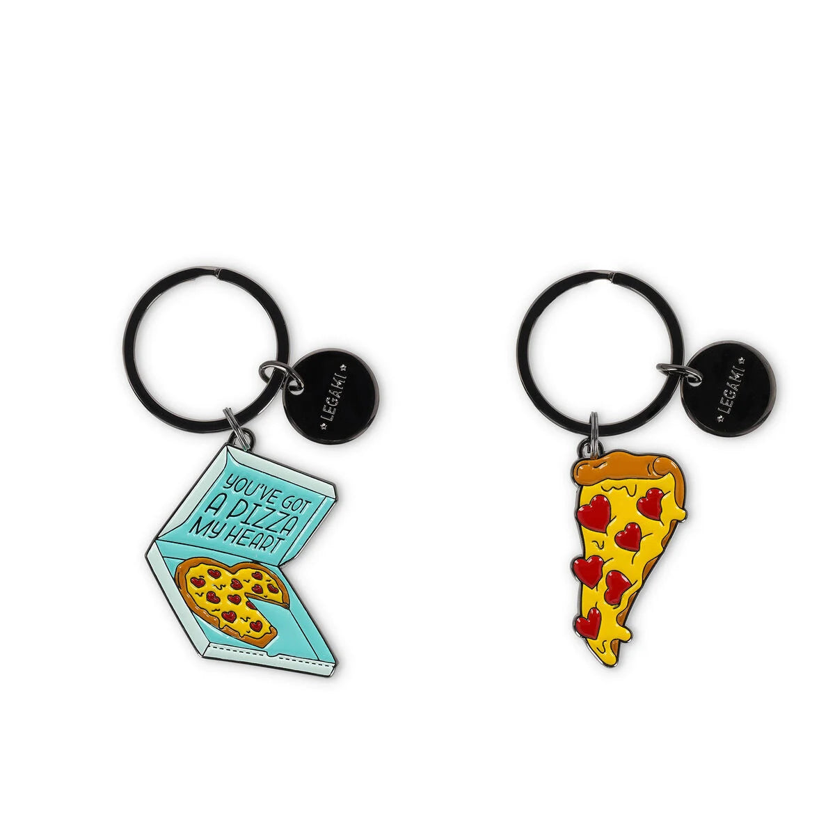Legami Enamel Key Ring - What A Key Ring! - Pizza